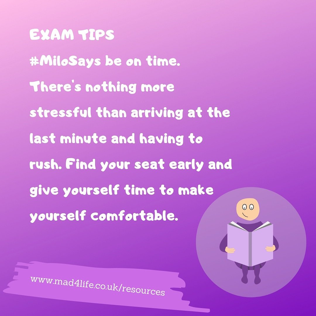 #MiloSays this one is quite obvious but being late causes stress. Simple solution, be on time. 

#lifeskills #PersonalDevelopment #GCSEs2019 #ALevels2019 #revision #examtips #examsuccess #mindsetmatters #mindsetiseverything #successleavesclues #yougotthis #exams #memoryretention