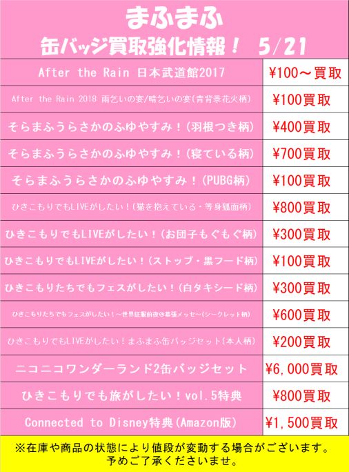 【最終値下げ】まふまふ　グッズ　まとめ売り u*2様 【まとめ売り】まふまふ After the Rain キャラクターグッ
