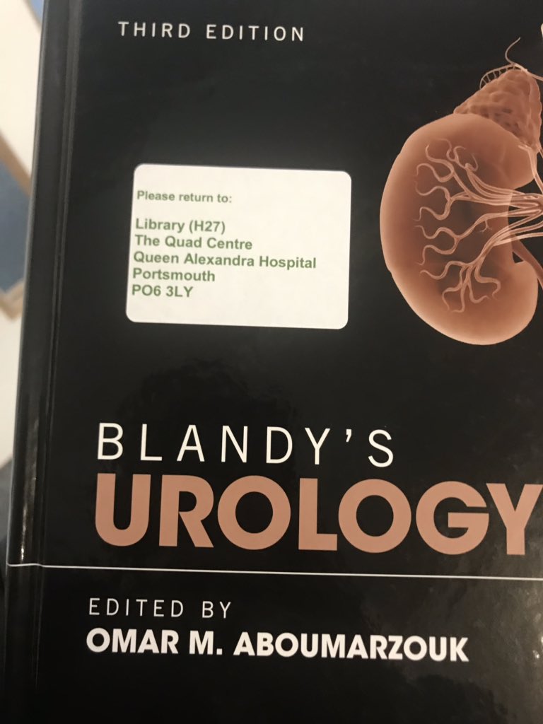 Omer Abdalla (@omer_uro1) on Twitter photo Glad to see the 3rd edit. Of Blandy’s Urology @ Queen Alexandra library @PhtRecruitment <a href="/mohamedismail79/">Mohamed Ismail</a> <a href="/aboumarzouk/">Omar Aboumarzouk</a> , comprehensive, up to date, easy to read. Essential for SpRs. Glad to see the 3rd edit. Of Blandy’s Urology @ Queen Alexandra library @PhtRecruitment <a href="/mohamedismail79/">Mohamed Ismail</a> <a href="/aboumarzouk/">Omar Aboumarzouk</a> , comprehensive, up to date, easy to read. Essential for SpRs.