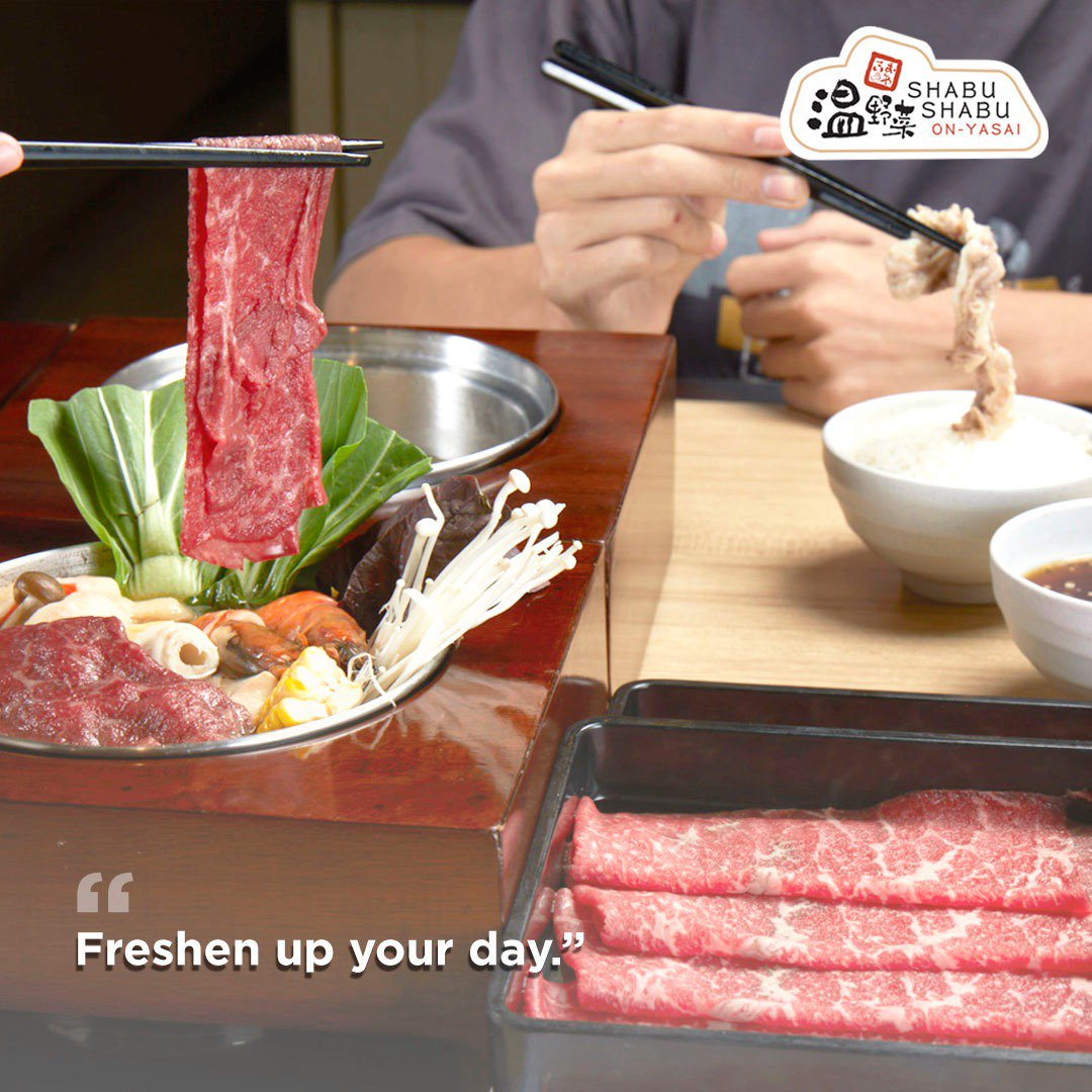 OnYasai_ID's tweet image. Hello Tuesday, pleased to &apos;meat&apos; you! Let us freshen up your day, start booking your tables now at On-Yasai.

#OnyasaiID #shabushabu