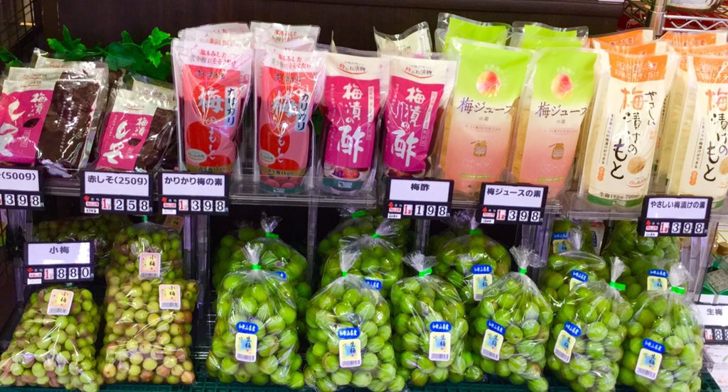 サミットストアテラスモール湘南店 梅の時期ですね 各種色々揃えてますので 今年は手作りに挑戦してみては 梅はうめ よな うめ 梅 梅酢 梅ジュースの素 梅漬けの素 かりかり梅の素 赤じそ ホワイトリカー 果実酒のびん サミットストアテラスモール湘南店 梅の時期ですね 各種色々揃えてますので 今年は手作りに挑戦してみては 梅はうめ よな うめ 梅 梅酢 梅ジュースの素 梅漬けの素 かりかり梅の素 赤じそ ホワイトリカー 果実酒のびん