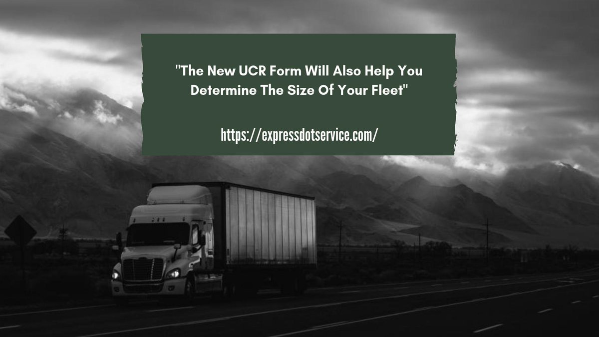 express_dot's tweet image. The new #UCR form will also help you determine the size of your #fleet with respect to the registration. 

For more information do visit expressdotservice.com today!

#ExpressDOTService #UCRRegistration #UCRServices #UCRRenewal