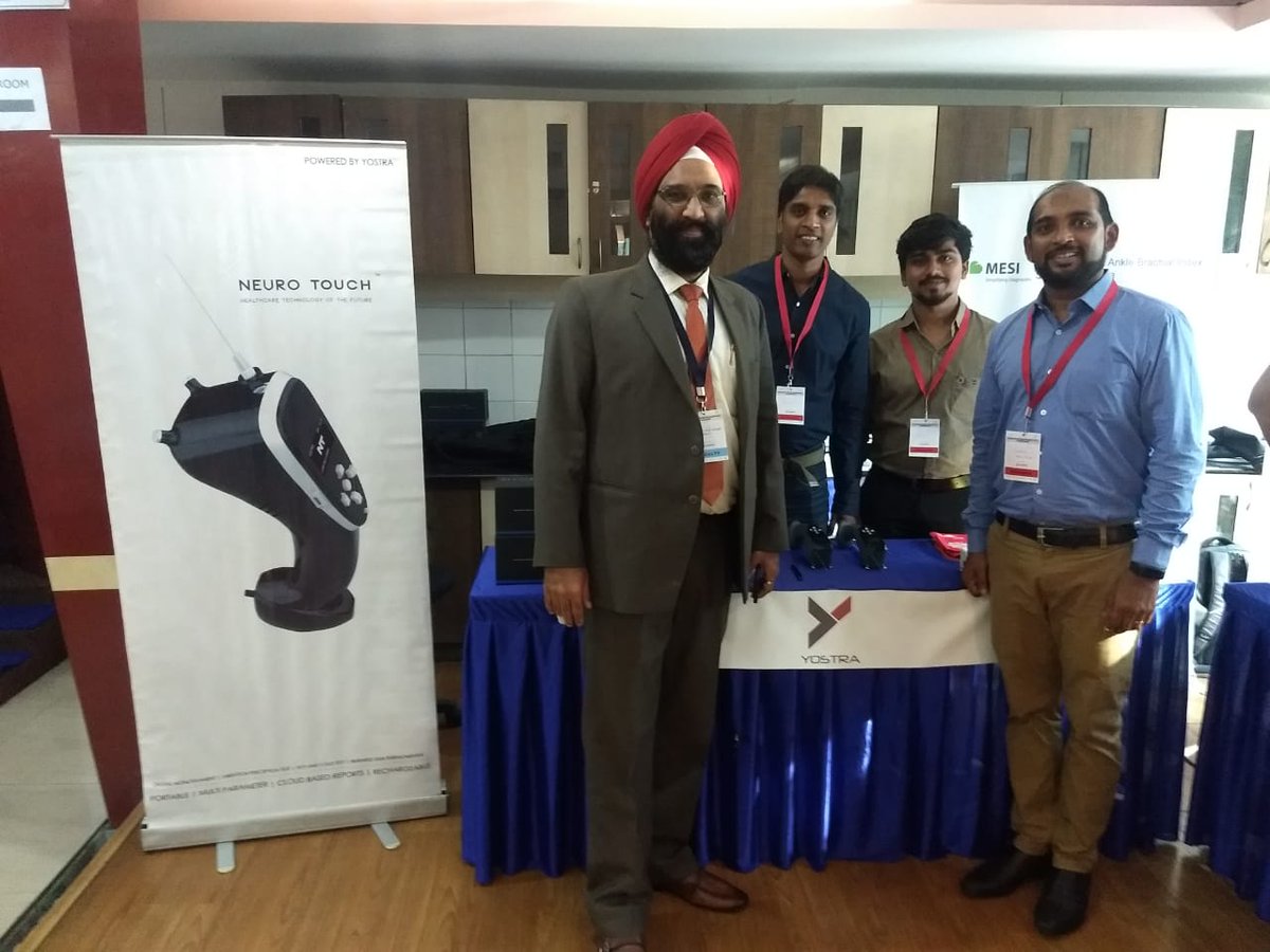 YostraL's tweet photo. NEURO TOUCH showcased at International Summit on Diabetic Foot with Dr. APS Suri. 
#ISDF #FootSecure #RxDx #NEUROTOUCH https://t.co/biTfOvzVge