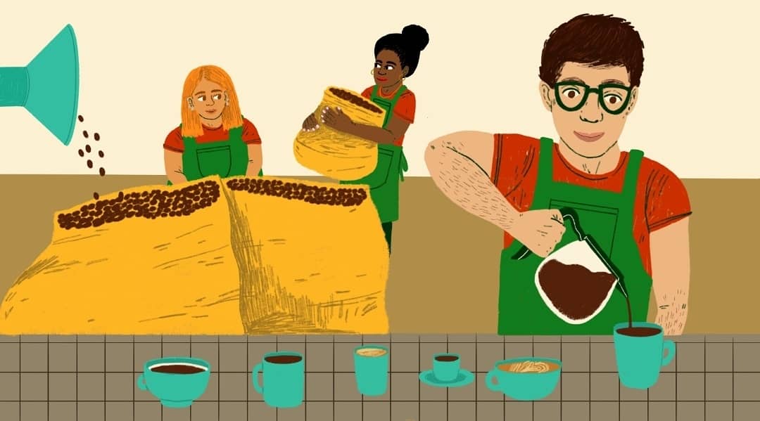 AleeshaNandhra's tweet photo. It's your girl in the @latimes ! I've been working on a few things for the food section, keep an eye online and in Thursday's paper 👀👋🏼 So excited to do this 😀
#illustration #latimes #losangeles #editorialillustration #jonescoffee #freelanceillustrator #foodillustration https://t.co/pe5eJhlSx1