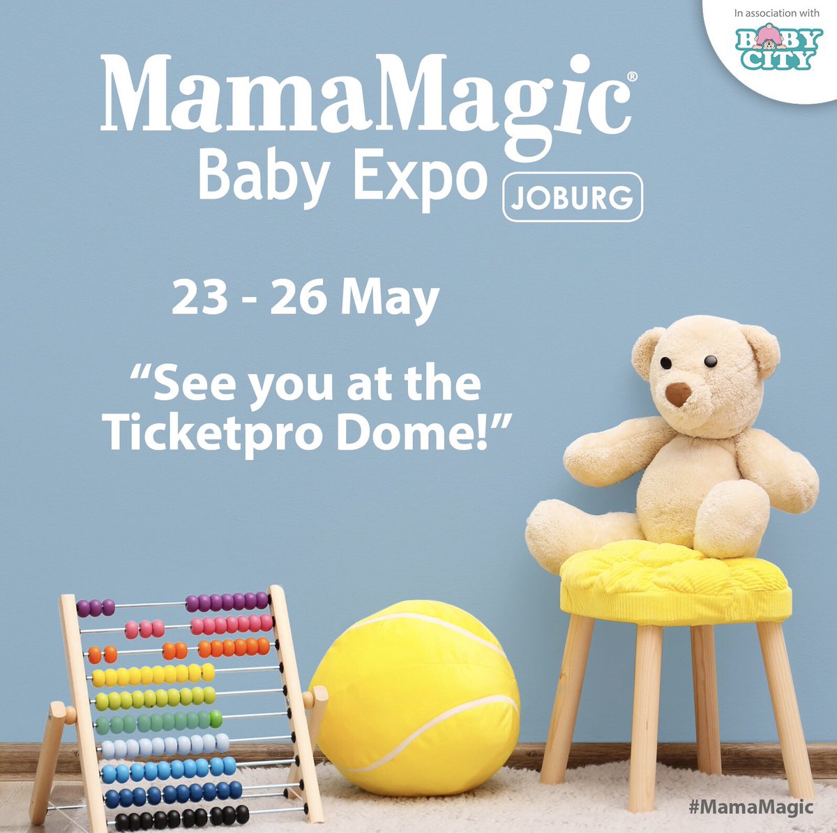 Almost time!! #mamamagicsa #babyexpo #doubletroubleprams #joburg