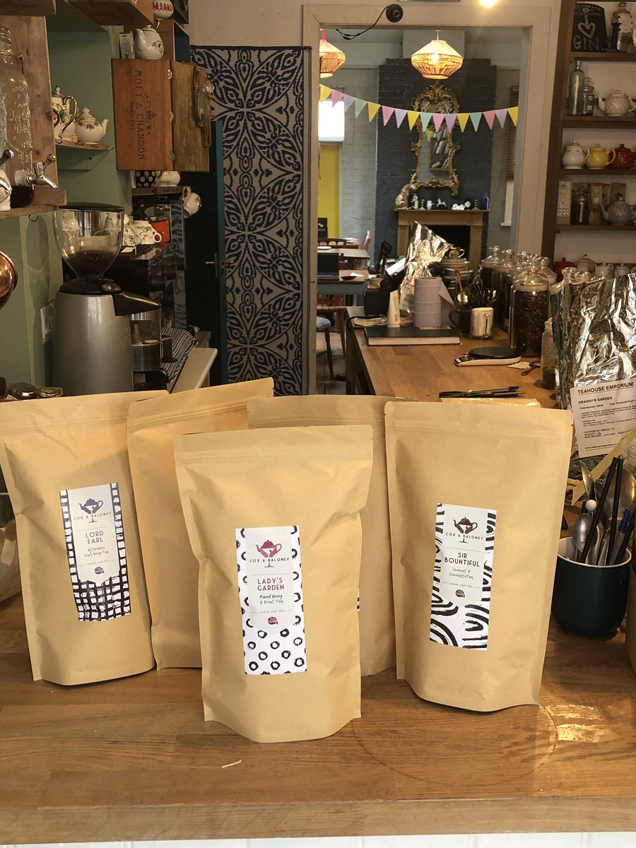 Cox and Baloney tea's are now available wholesale. We create &amp; blend them all ourselves in-house.
Contact us coxandbaloney@gmail #tea #wholesale #loosetea