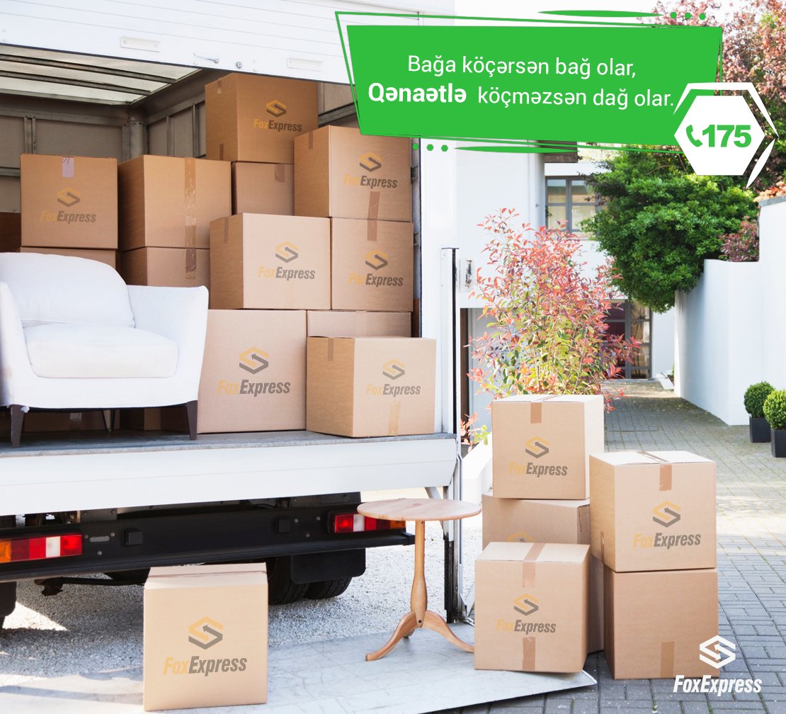 🏣 Bağa köçərkən 🏡 QƏNAƏT edin.
175-ə zəng edərək ucuz və təhlükəsiz köç xidmətini sifariş verin.
#175Yukdasima #YukdasimaXidmeti #FoxExpress