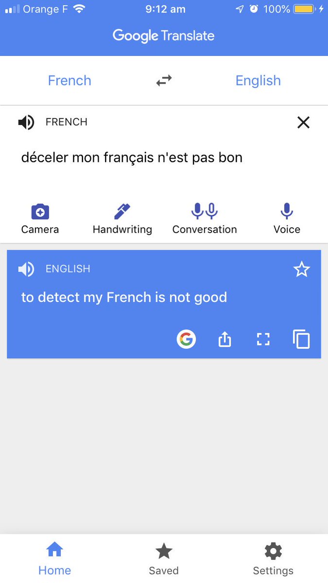 I am trying to practice saying “sorry my French is no good”. I cannot tell if it is my accent or if I am just saying it wrong. A number of times it has heard me as “sorry my past is no good” #Embarrassing