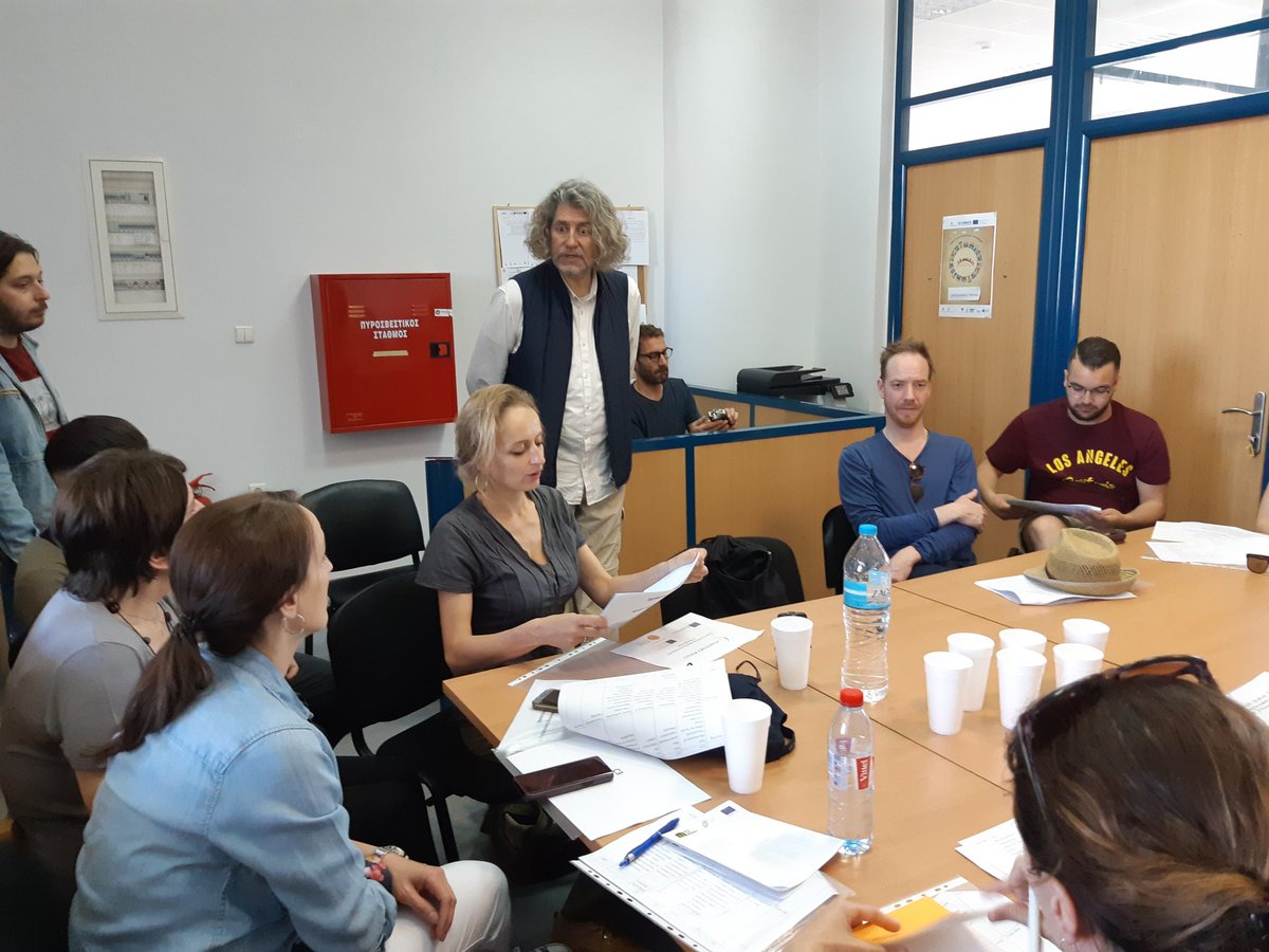 Le_LABA's tweet photo. [JOUR 1] Les participants de la formation #MigratoryMusics sont en #grece pour rencontrer des acteurs oeuvrant à l'inclusion des #migrants et #réfugié. La municipalité de #THESSALONIKI nous présente le programme #REACT REfuges Assistance Collaboration Thessaloniki. https://t.co/KQsxUHFSGP