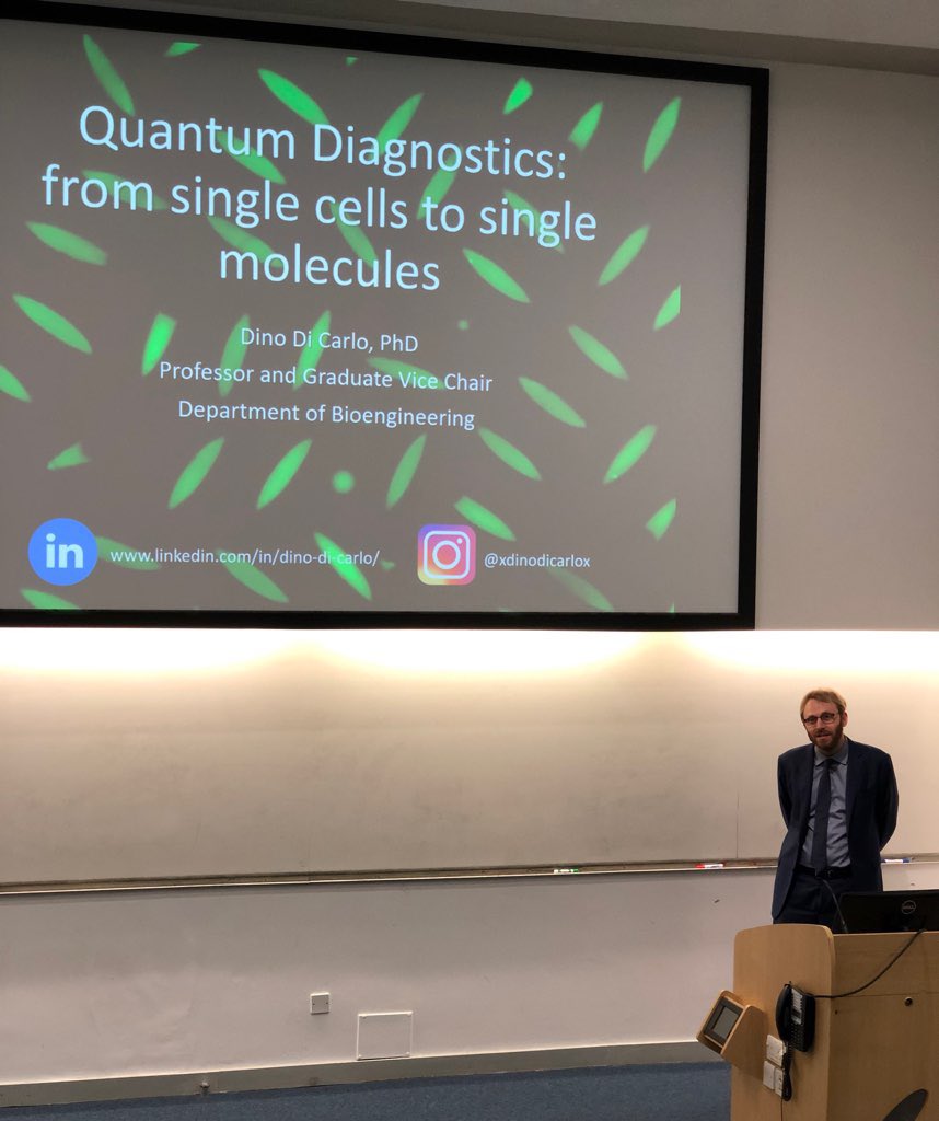 BioSemSoton's tweet image. Thank you to Professor Dino Di Carlo from @UCLA who have a great and interesting talk about quantum diagnostics! @uos_bioengsci @MiNaTherGroup @UoSEngineering @UoS_Medicine