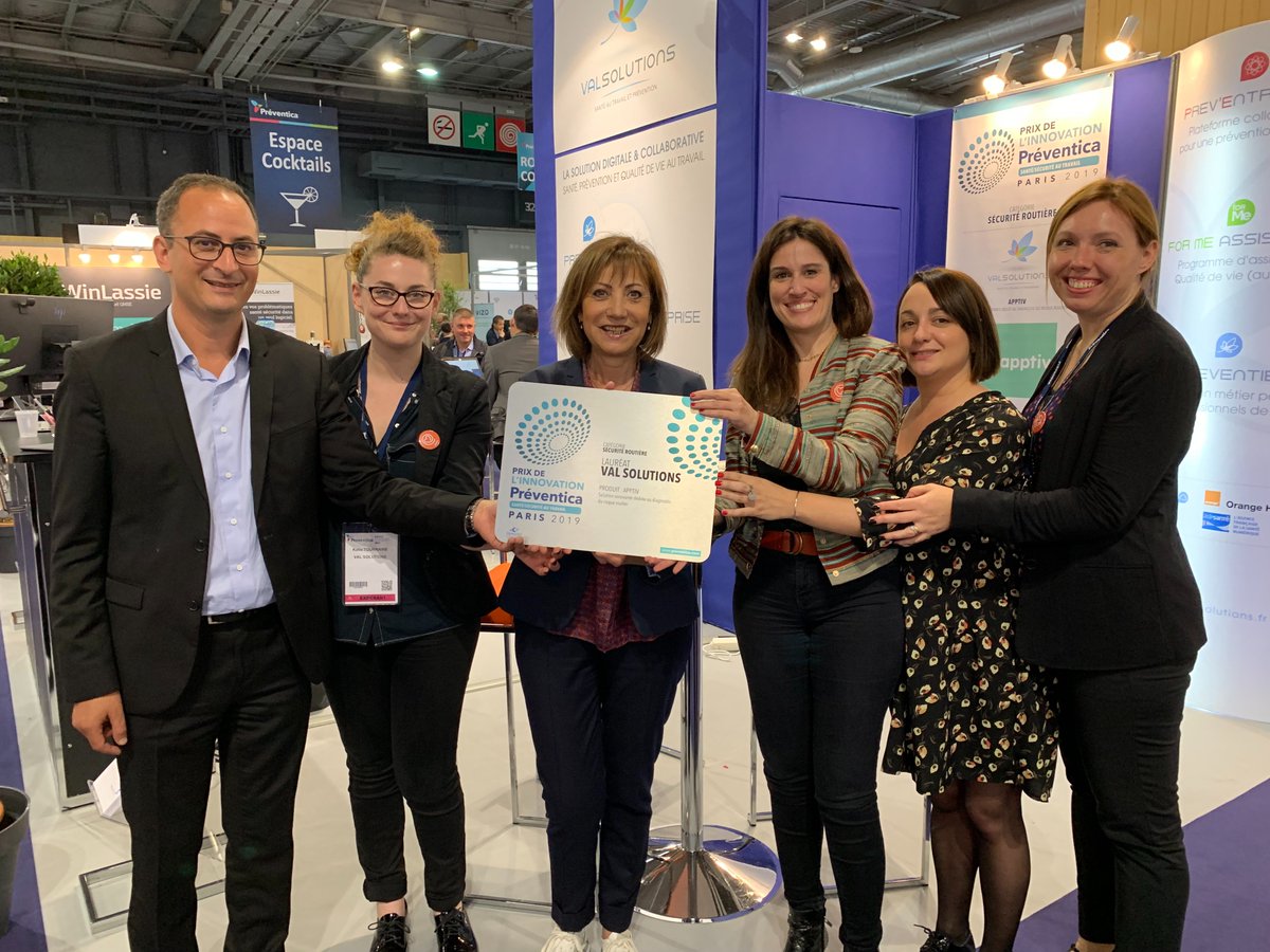 Val_Solutions's tweet photo. 👏@APPTIV_RESEAU lauréat de l'innovation @Preventica 2019 catégorie risque routier!🏆@val_solutions est fier d’accompagner le #PST66 dans ce projet via nos solutions digitales #preventreprise et de contribuer au déploiement auprès de tous les SSTI avec le soutien de l'@AvipSante https://t.co/LxZoCAwvqG