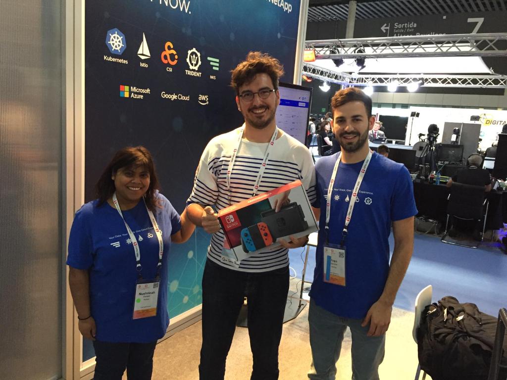 NetAppEMEA's tweet image. We have our Raffle winner for Nintendo Switch 😊Congratulations @guilhemlettron 👏 #NetAppEMEA #NetAppDevOps