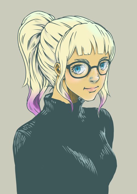 眼鏡っ娘のtwitterイラスト検索結果