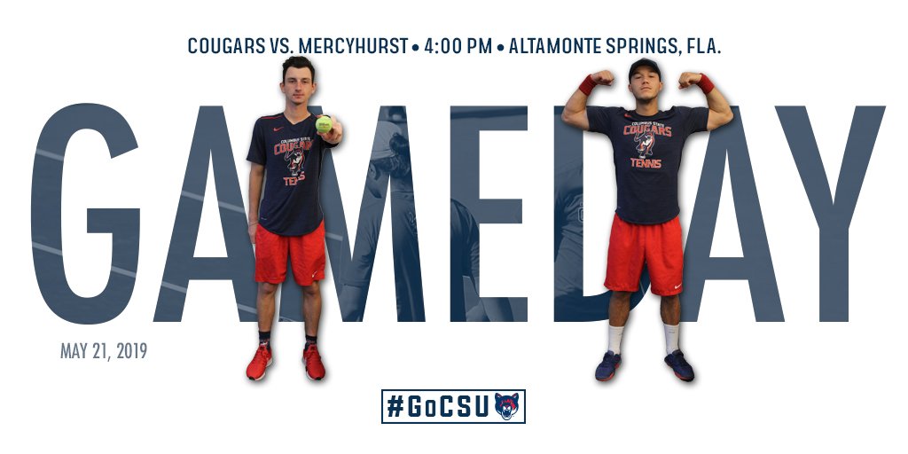 CSUCougars's tweet photo. 🎾 | Good morning, it's GAMEDAY!!

@CougarsTennis opens up Nationals here in Altamonte Springs, Fla. taking on Mercyhurst! 

Match begins at 4:00 p.m. local time. Time to protect what's ours. #DefendTheThrone

#GoCSU 🐾 https://t.co/igEylrDj2G