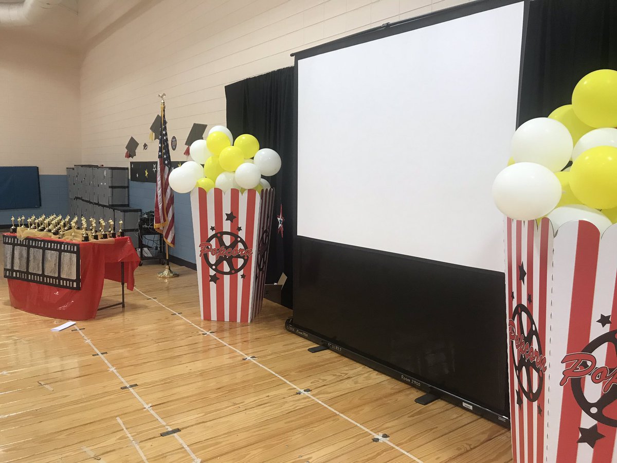 bgemedia's tweet photo. Just a “sneak peak” at what’s coming up tonight at Button Gwinnett Elementary! Media Festival Red Carpet Awards Night to honor our State Media Festival Winners! #GSMF #BGEEagles @LibertyCoSchool https://t.co/RE0HRBB4Qz