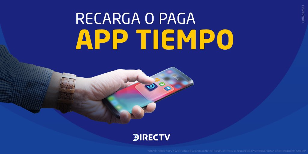 DIRECTVVE's tweet photo. Descarga YA la #DIRECTVAPP 📲¡Encuentrala aqui 👉🏼https://t.co/x710Rylknj    ! #RecargaDirecto Y mantén siempre tu servicio activo #DIRECTVPrepago 📺😎 https://t.co/A2x43U0Ba2