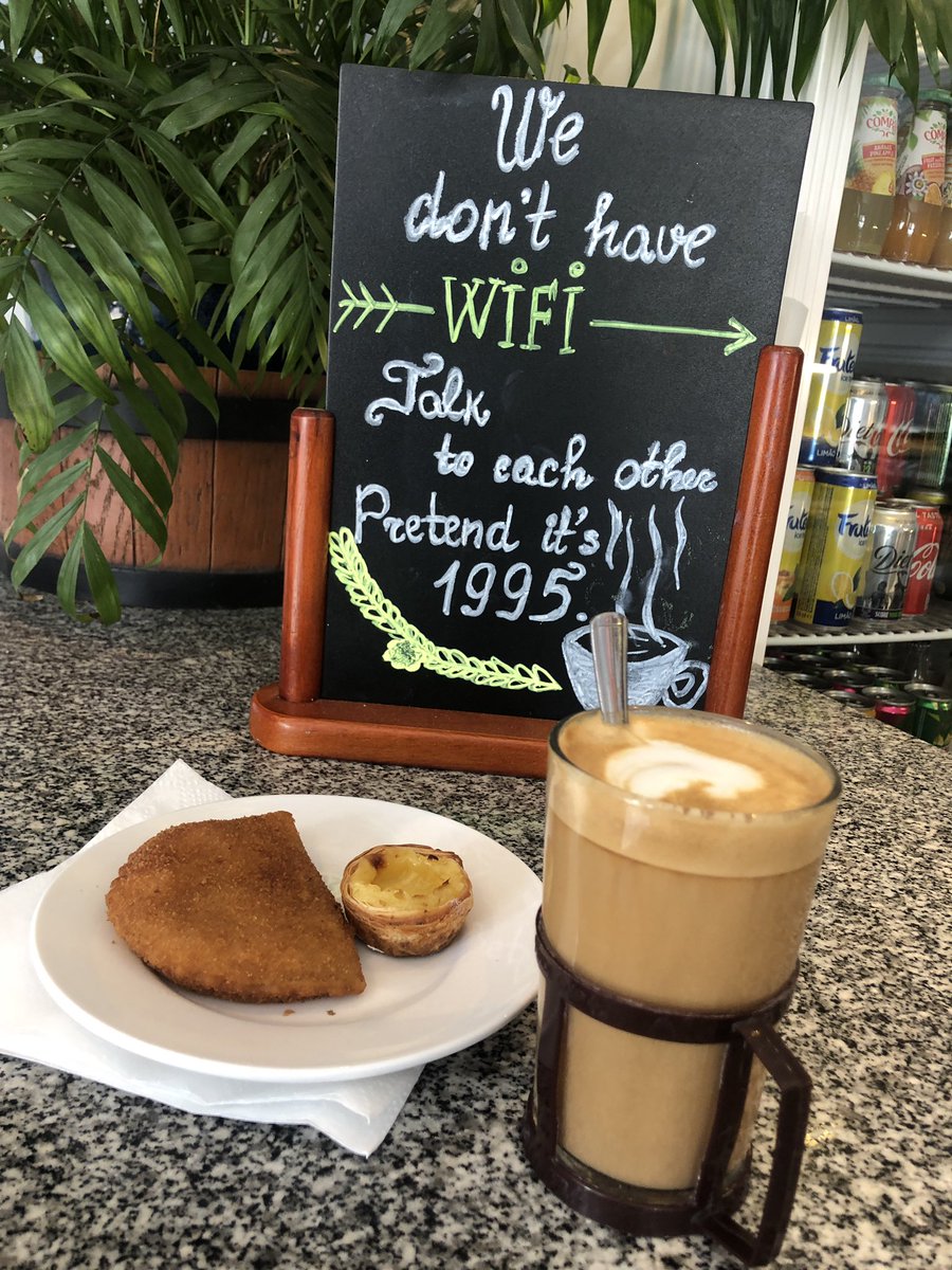 No wifi No Social feed...Great #GlassCoffee #Coffeehypeldn Cafe O’Porto ~ Golborne Rd #Portobello #Keepitlocal #Sunsout