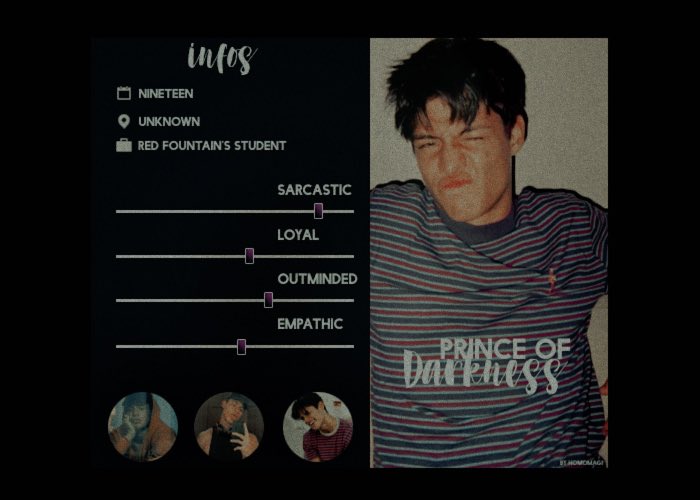 ⦃ 𝗠𝗔𝗥𝗘𝗞 ⦄⨟ ┉━━ ρrιᥒᥴᥱ of thᥱ dᥲrkᥒᥱss｡

    ❪❪ ᴅᴀʀᴄʏ’s ᴜɴᴡᴀɴᴛᴇᴅ ʙʟᴇssɪɴɢ ⤻ ᴡᴀʀʟᴏᴄᴋ ❫❫ ─┈ ㇂ rᥱd foᥙᥒtᥲιᥒ’s stᥙdᥱᥒt 𖨂 formᥱrᥣy ᥴιrᥴᥣᥱ’s mᥱmbᥱr ㇁

‹❬ ᴡɪɴx ᴄʟᴜʙ ᴏᴄ
‹❬ ᴏᴘᴇɴ ᴛᴏ ᴘʟᴏᴛs

           ❴ 𝗋𝗍﹐♡ ❵