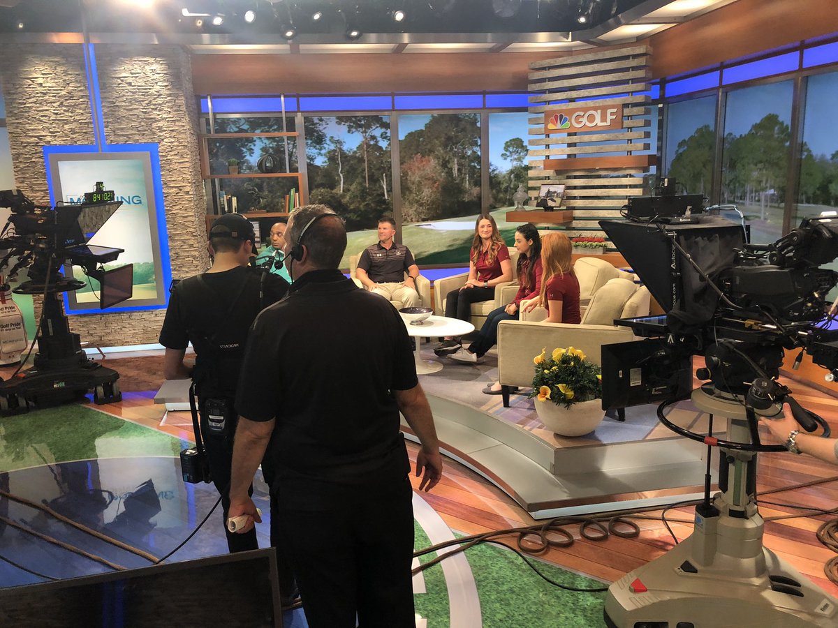 FloridaTechWG's tweet photo. We’re almost live @GolfChannel https://t.co/TDzb8X6HJM