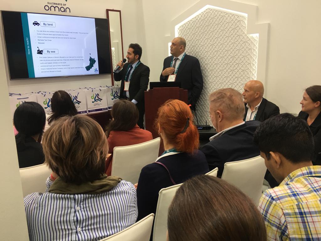 OmanMHT's tweet photo. تشارك #السلطنة ممثلة بوزارة السياحة في فعاليات معرض IMEX بمدينة #فرانكفورت الألمانية- المتخصص في سياحة المؤتمرات والحوافز- بجناح يضم ١٠ مؤسسات سياحية وفندقية عُمانية،خلال الفترة من ٢١ الى ٢٣ مايو الجاري؛ وذلك بهدف التعريف والترويج عن المقومات والمنتجات والبرامج السياحية بالسلطنة. https://t.co/YTThY2L8cC