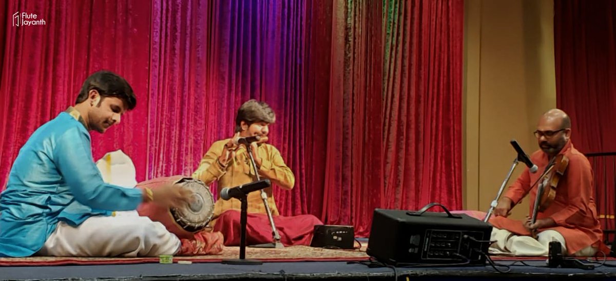 FluteJayanth's tweet photo. Pictures from the concert #17 in toronto! Presented an all Tamizh kriti concert! 

#FluteJayanth #CarnaticFlute #CarnaticMusic #Musicforthesoul https://t.co/i0HDHx1dJd