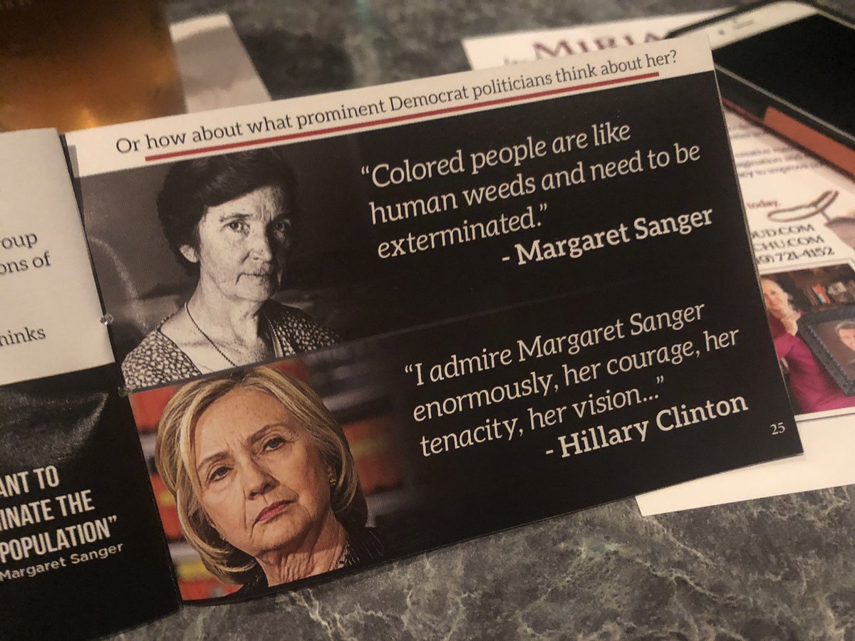 Margaret Sanger, pioneer of the abortion movement. Wake up, folks. <a href="/AOC/">Alexandria Ocasio-Cortez</a> you’re literally supporting genocide of minorities by advancing “pro-choice” rhetoric. #AllLivesMatter #prochild #ProLife #prolifegeneration