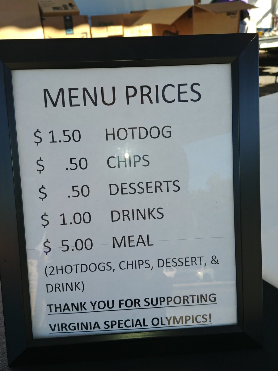 VaTechPolice's tweet photo. Getting ready for our annual Hot Dog Sale for Special Olympics!  Today, 11am-1pm, Public Safety Building, 330 Sterrett Drive. See y'all here! https://t.co/vwiB0A54l2