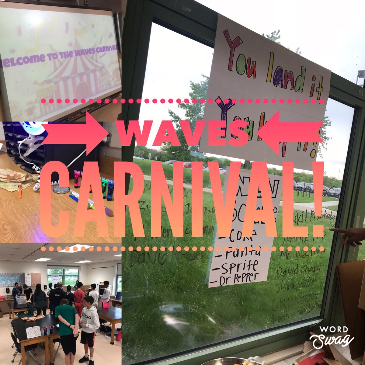 petersphysci's tweet photo. It’s happening! Stop by to play some games, win some prizes and learn some things! @MMScomets #masonmoment https://t.co/EkbhmYkQa8