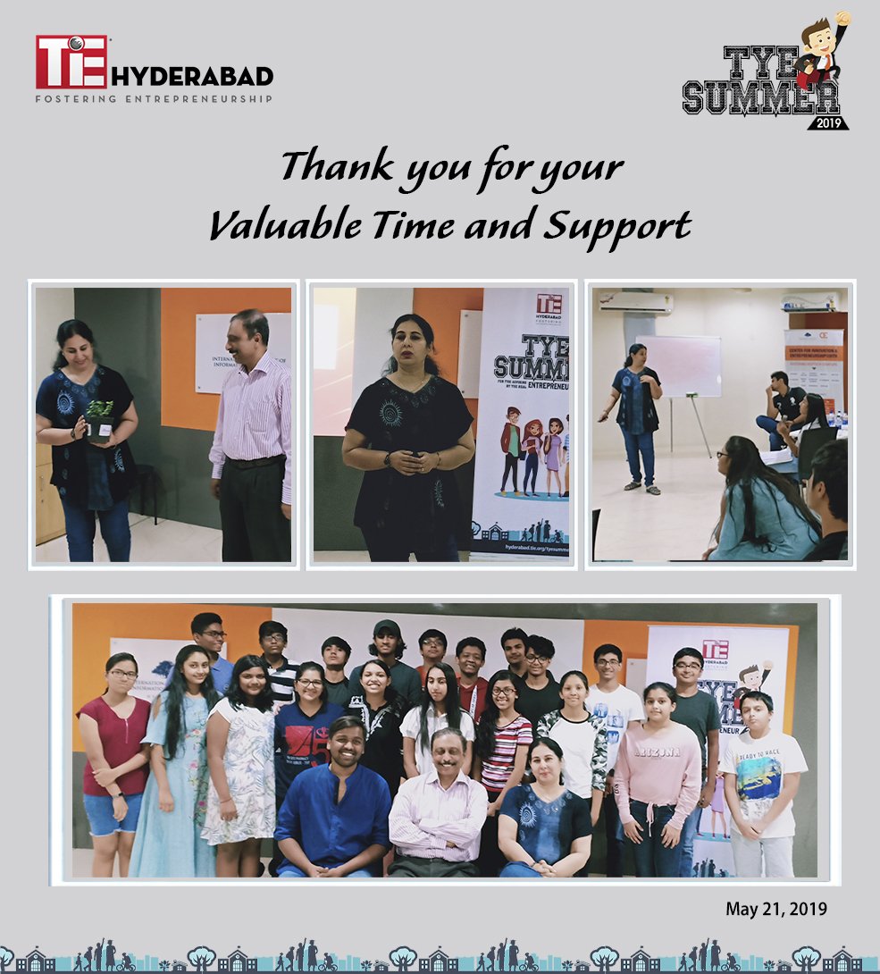 TiEHyderabad's tweet photo. #TYESummer 2019
Session on Making a #BusinessPlan
Thank You for Your Valuable Time &amp; Support
Dr. @nanditasethi1 , Founder &amp; Managing Director, The Entrepreneur Zone-TEZ

#Entrepreneurs #Startups #Mentors ##school #students #bplan #competition #youngminds #summerschool
@tieglobal https://t.co/MPvnByiuVQ