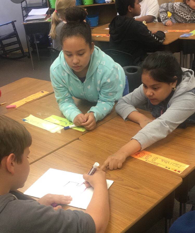 MrsContizano's tweet photo. A little pass the board practice with area and perimeter. I love this strategy because it gets everyone involved and teaches the whole group to preserve until the question is solved. #wmesrocks #4thgraderocks #powerofthepineapple https://t.co/l9ojcI4IFq