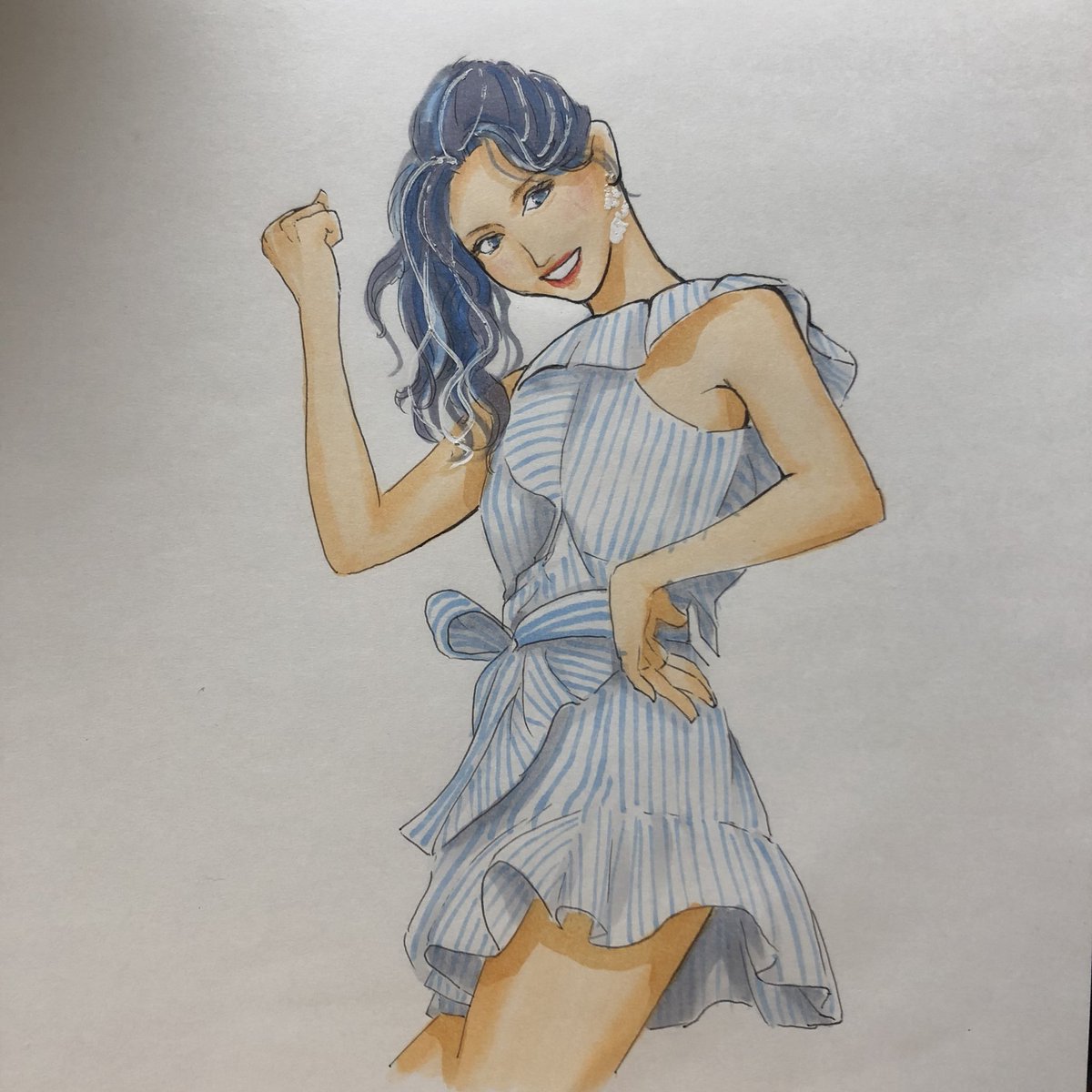 Twiceイラスト サナ Sana イラスト Illustration Twice Kpop Once Twicefanart コピック