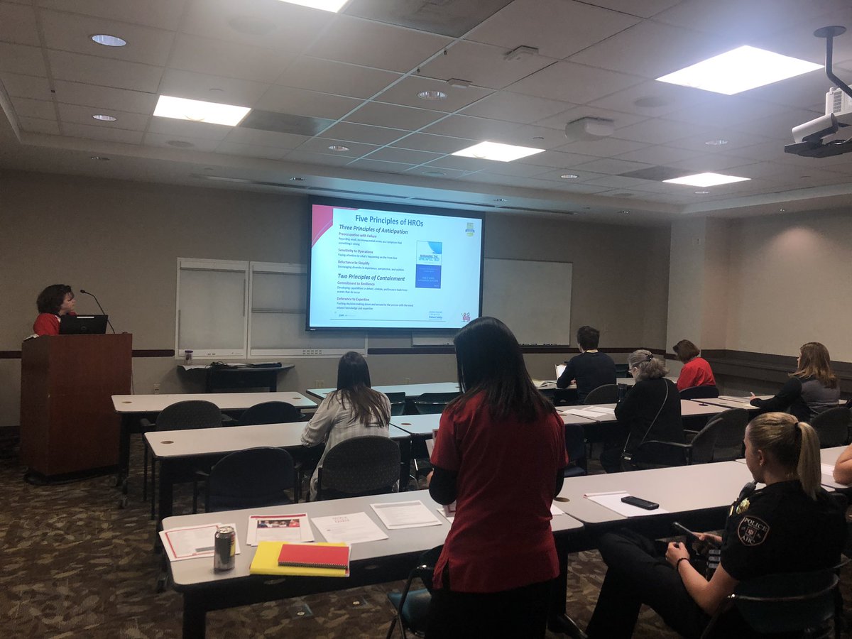 emburnett215's tweet photo. Kicking off the Safety Advocate Meeting this morning learning about High Reliability Organizations.  This starts our 5 month plan for hi lighting HRO’s throughout the Hosptial! https://t.co/cFuwj5kep1