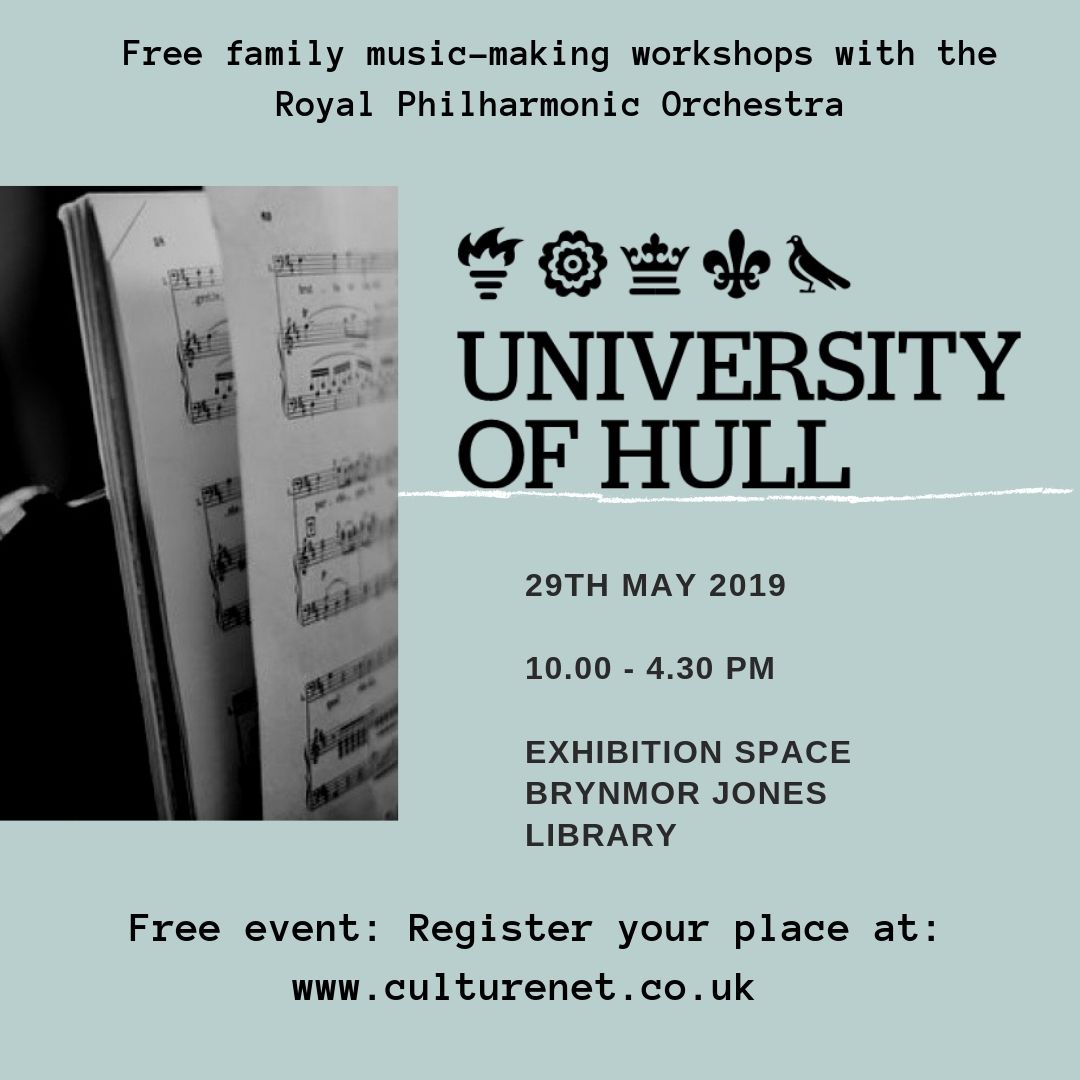 HullUniEvents's tweet photo. Book your free tickets for some musical half term fun with the kids! @UniOfHull @culturenethull @MusicHullUni 

#hull #music #halfterm #fun #kids #universityofhull #hullunievents https://t.co/uayotT20uR