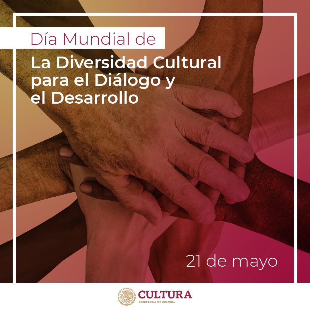 Hoy se celebra el Día Mundial de la Diversidad Cultural. La riqueza cultural de México reside en su diversidad, hemos reorientado la política cultural para reconocer y poner al centro la diversidad cultural del país. Solo así se potencia el desarrollo de las comunidades.