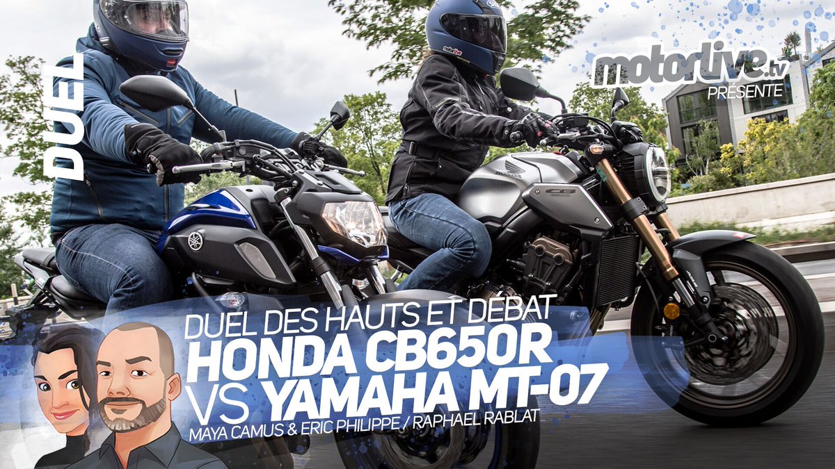 motorlive_tv's tweet photo. DUEL HONDA CB650R vs YAMAHA MT-07 | DES HAUTS ET DEBAT
https://t.co/lIk4ddif5z
#Honda #CB650R #Yamaha #MT07 #HondaCB650R #YamahaMT07 #Motorlive #Duel @HondaMotoFr @YamahaMotorFr https://t.co/GoHr7V6y74