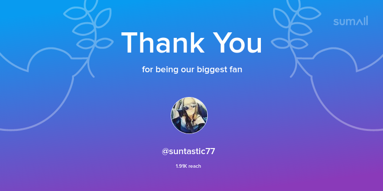 KelseyESilver's tweet photo. Our biggest fans this week: suntastic77. Thank you! via https://t.co/jYtQxkQ6bv https://t.co/Bm9JqXXqhT