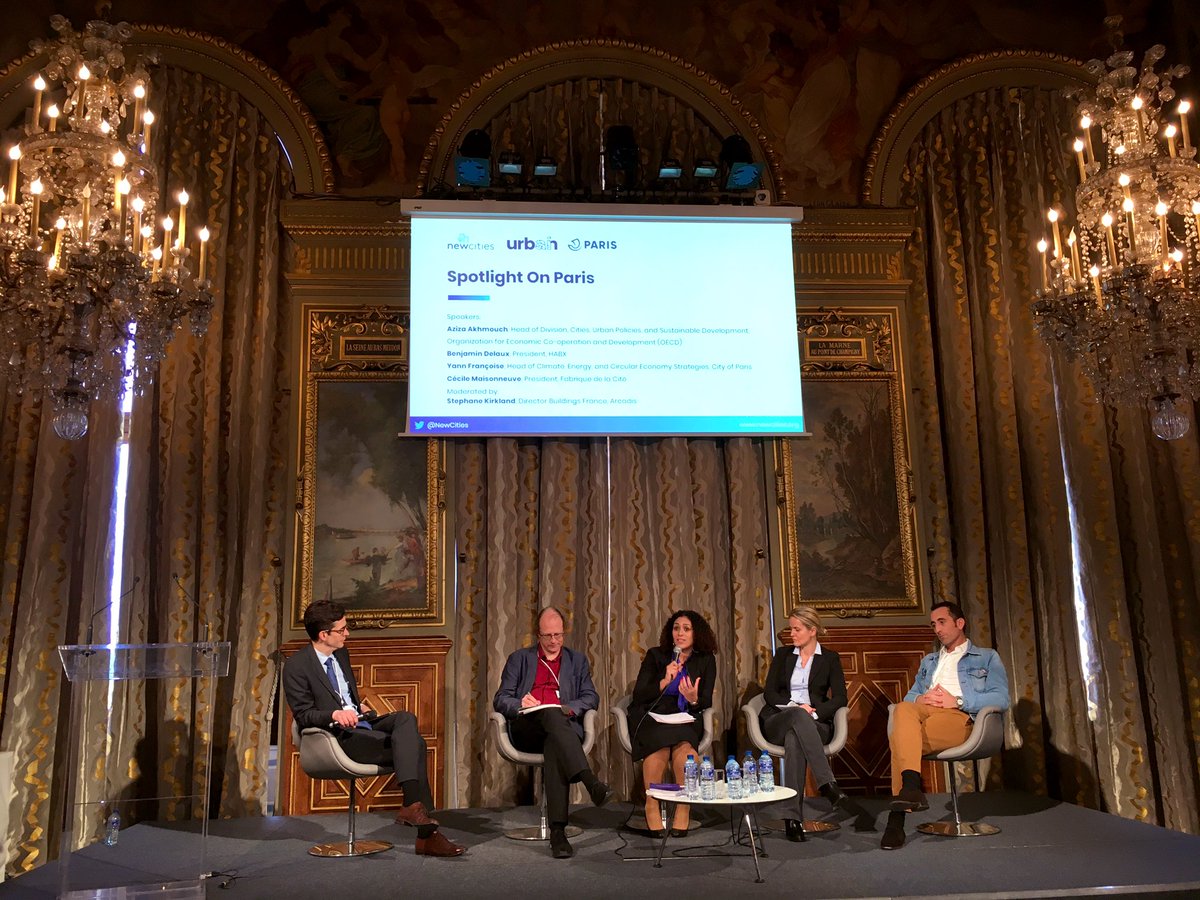 IMegal's tweet photo. “You can’t have artificial intelligence w/out emotional intelligence + policy intelligence”- @Akhmouch 

Engaging @NewCities #urbAInParis panel spotlighting Paris &amp; highlighting innovations, gaps, + opportunities when it comes to #AI for cities and climate change mitigation. https://t.co/0RkzRP2aYl