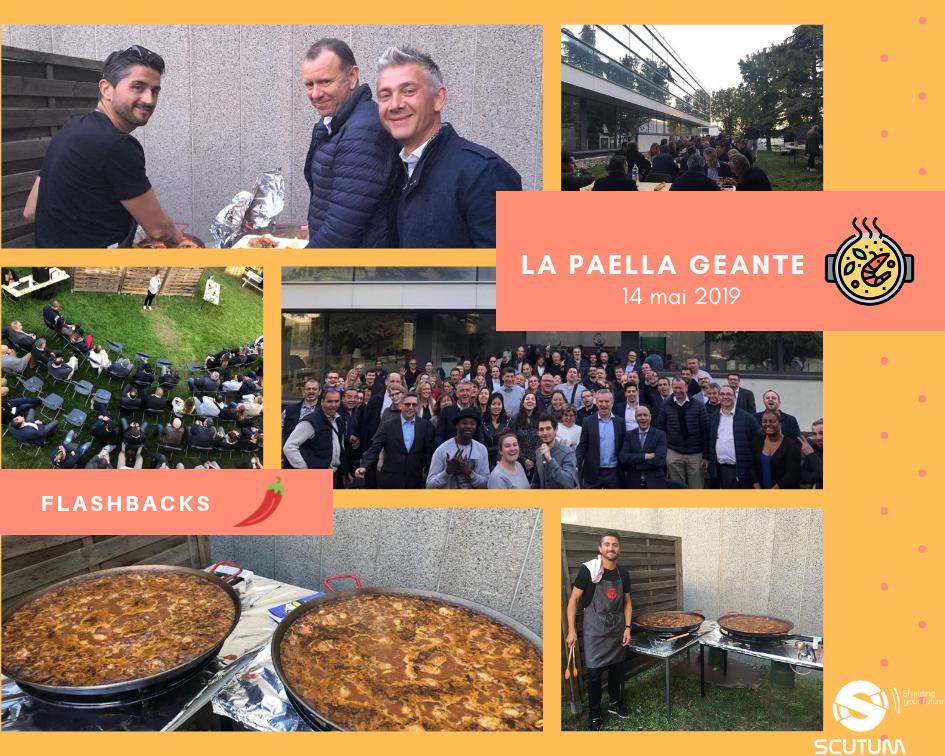 Scutum a organisé une paella géante à Rungis la semaine dernière. Une grande première très réussie et que nous espérons bien renouveler. Un beau moment passé ensemble dans l’esprit Scutum : plein d’humour grâce au Smile Comedy Club. Un grand merci à tous ceux qui sont venus !