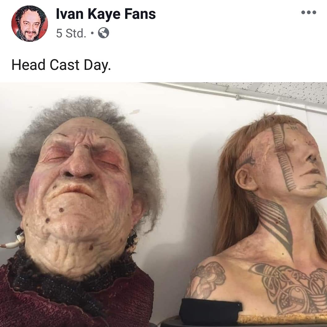 IvanKayeFans's tweet photo. It looks like Ivan is going to be mutilated in a new project again as they're doing a head cast of him!😜😬 Context info on pic 3. All pics generous gifts of Ivan. Thanks @IvanKaye1!🙏
.
#IvanKaye #headcast #egg #prop #propcreation #newproject #actor #actorslife https://t.co/nACBKT2NoB