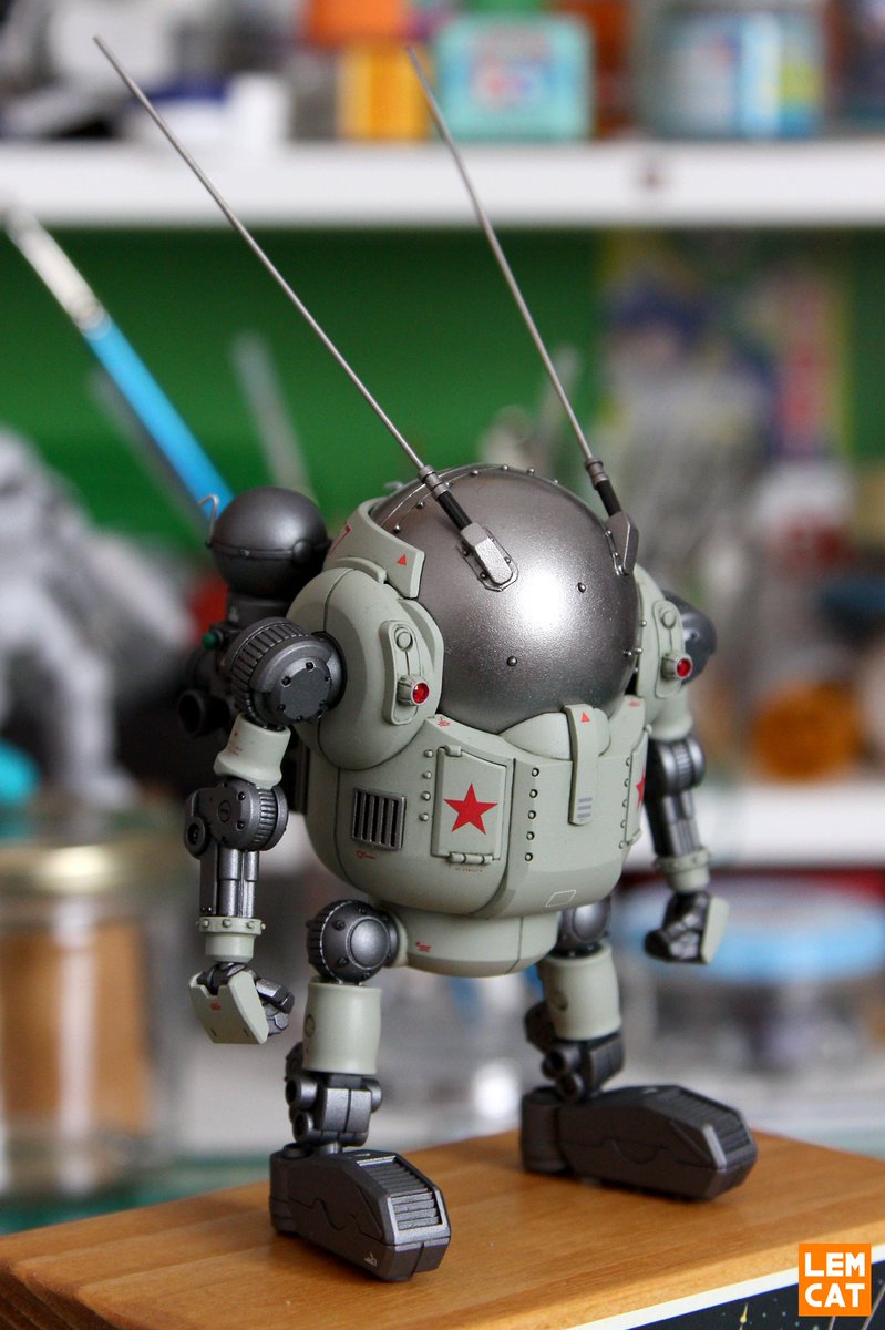 lemcat's tweet photo. SPUTNIK 57 done! 🛰️5⃣7⃣🚀🤖⭐️
#Haro #Haropla #MobileHaro #Bandai #Mecha #Mak #Modellismo #ModelKit #モビルハロ #WIP #Custom #GDC8 #GDMST #Gundamdipendente #Sputnik #Спутник https://t.co/7UrhM84941