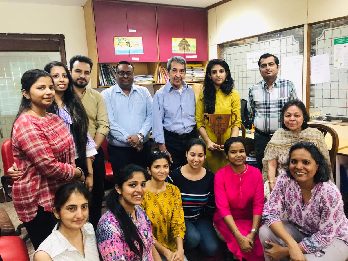 Our team with Mr. Roshan Seth, our trustee and a renowned theatre-personality.
