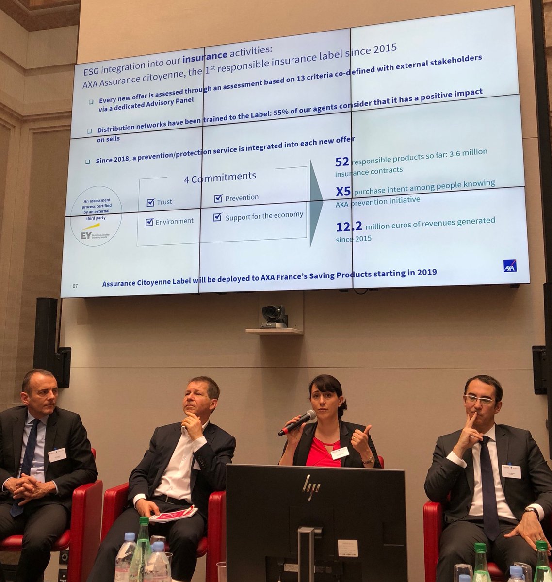 amandinesoulier's tweet photo. ⁦@SoubranneC⁩: ⁦”@AXAFrance⁩, since 2015, each new P&amp;C product has been assessed through 13 key ESG criteria before being distributed” ⁦@udecoene⁩ ⁦@CathChazal⁩ #InsuranceForum ⁦@natixis⁩ @oddo https://t.co/rfcPfRvgWZ