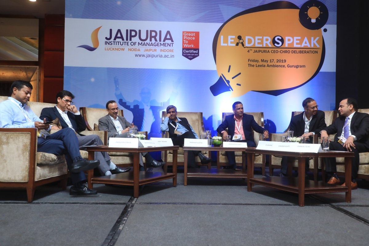 Jaipuria_Inst's tweet photo. We are glad to announce that the 4th #Leaderspeak CEO-CHRO Meet organised by @Jaipuria_Inst was a huge success. Eminent people from diverse companies joined us to be a part of the event. #CHROMeet #Jaipuria #JaipuriaNoida https://t.co/nbwsiYPzrC