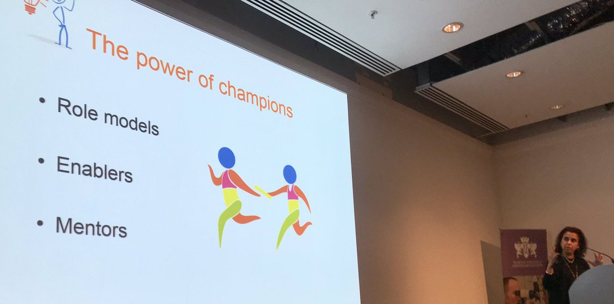 MariyaMoosajee's tweet photo. Prof Jugnoo Rahi from @UCLchildhealth @GreatOrmondSt talking about the power of champions and finishing #ReallyHardWork! @womeninvisionuk #RCOphth2019 https://t.co/V0P1JbbUAp