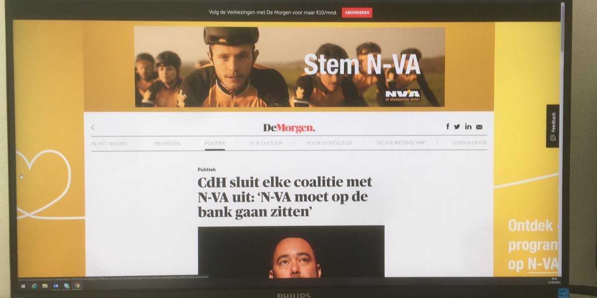 samvoeten's tweet photo. Joepi, gezellig artikels lezen zonder regelrechte aanval op mijn onderbewustzijn π Gelukkig is dat van mij goed getraind π¬ #inception #geldteveel #liever #metHilde https://t.co/jEvG1CG68X