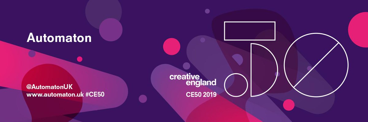 AutomatonUK's tweet image. We’re thrilled to be included in @creativeengland’s #CE50, uncovering tomorrow's creative leaders