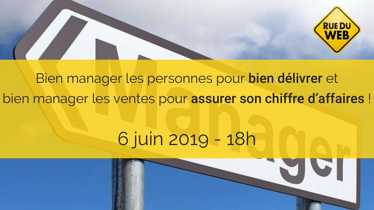 Nous vous proposons une heure de workshop sur la vente B2B et l'engagement des collaborateurs à l'issue  du quel vous repartez déjà avec 2 ou 3 clés immédiatement applicables.

Jeudi 6 juin à 18h à la <a href="/RueDuWeb/">RueDuWeb</a> 

Info et inscription via 
eventbrite.com/e/bien-manager…