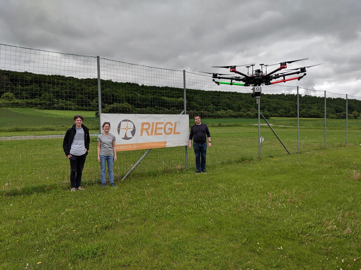 kappadiversa's tweet photo. Perfect opportunity for a ULS test campaign during our training @Riegl in Horn. Now the #3DGeo is ready for #UAV #LiDAR campaigns with the #miniVUX and #M600Pro. Thanks for the great shot @jackgwilliams_! @GIScienceHD @BernhardHofle https://t.co/Mc7ivb9bCn