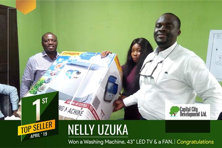 capcitydev's tweet photo. Congratulations to our top 3 sellers for the month of April,

1st Top Seller: Nelly Uzuka
2nd Top Seller: Kingsley Uju
3rd Top Seller: Glory Sylvester

We appreciate your efforts and value you a lot!

Lets make it bigger this May!

#CapitalCityDevelopment #RealEstate https://t.co/9KIrIA9Gl7