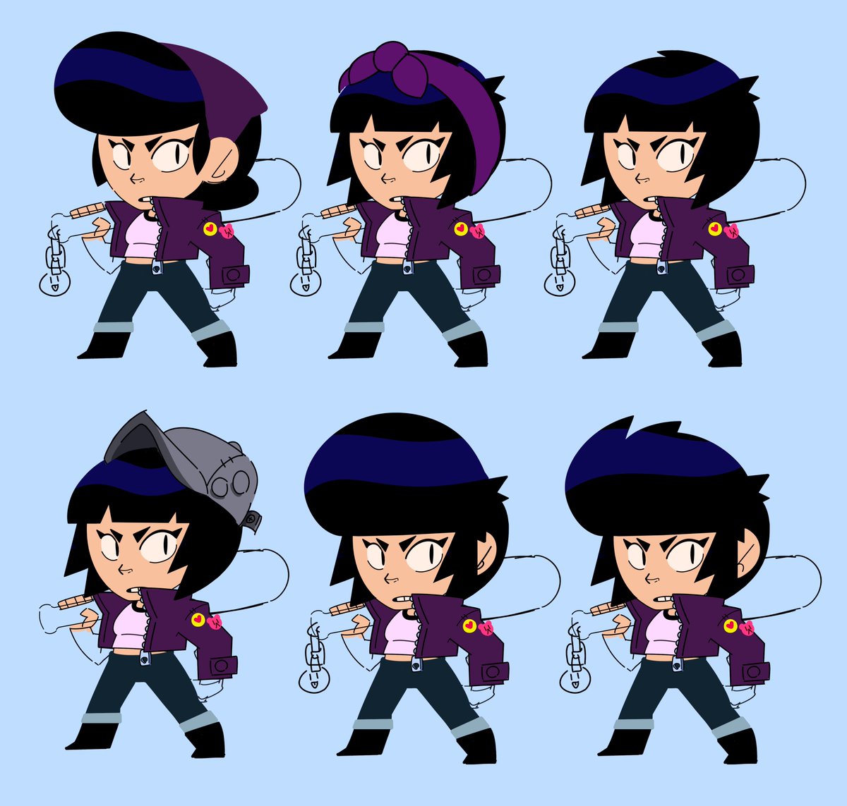 Paul On Twitter Here Are Some Iterations Of The Design Of Bibi And Mr Bat Brawlstars Characterdesign Characterart Conceptart Concept Https T Co Vbpxpcr4oz